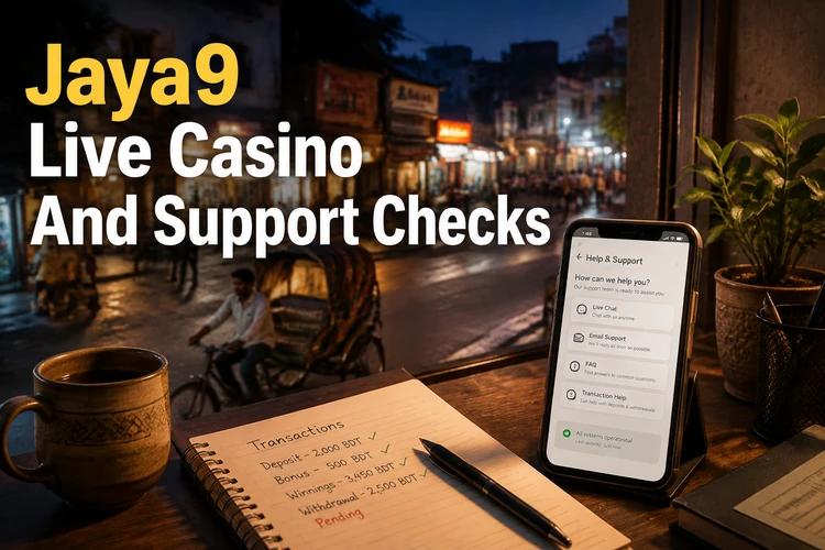Jaya9 Live Casino And Support Checks
